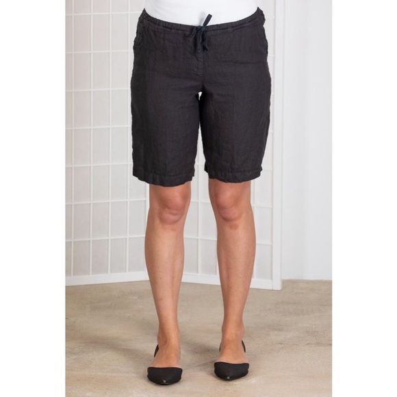 CP Shades Pants - CP SHADES Hampton 100% Linen Shorts Stretch Waist